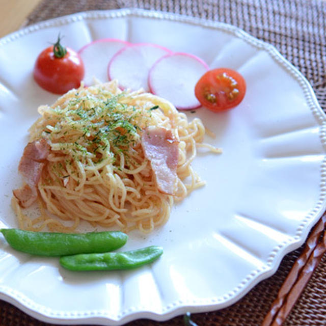 シャキシャキ野菜と一緒にたらこ焼きそば♪