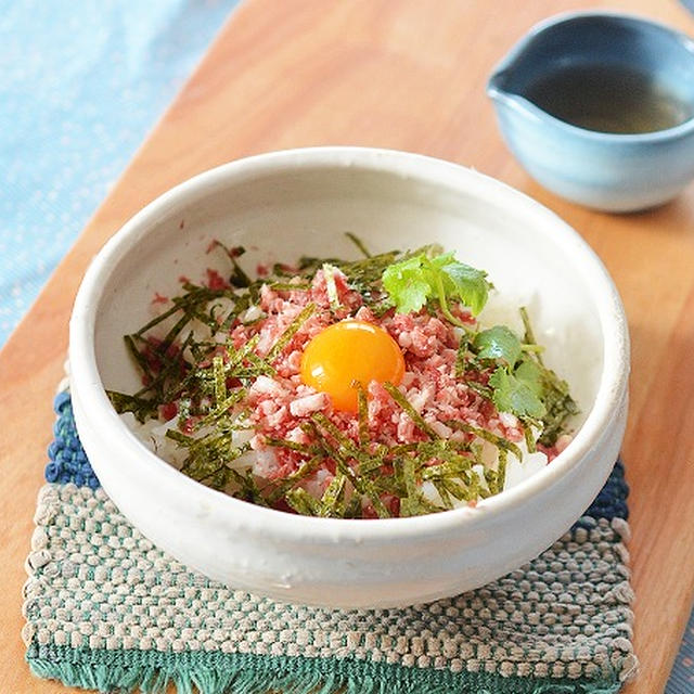 十勝スロウフード・牛とろフレークで牛とろ丼とスパゲティ♪