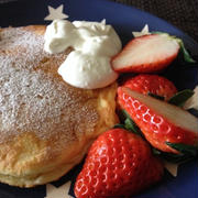 今日の朝ごはん☆パンケーキ