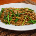 ネギと生姜で激うま焼きうどん