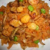 レシピブログ　伊藤園　野菜飲料を使った簡単ヘルシーレシピ⑤　１日分の野菜で野菜でシーフードピラフ