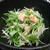 水菜と大根のホタテドレッシングサラダ。