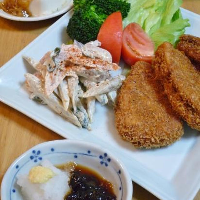 ヒレカツを和風におろしポン酢ジュレで