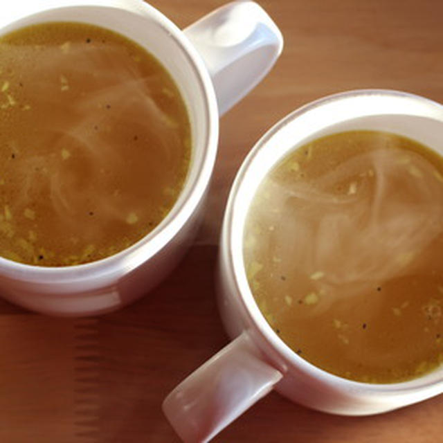365日汁物レシピNo.6「生姜とニンニクのポカポカスープ」