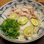 豚しゃぶすだちおろしうどん　と　ギボウシの花