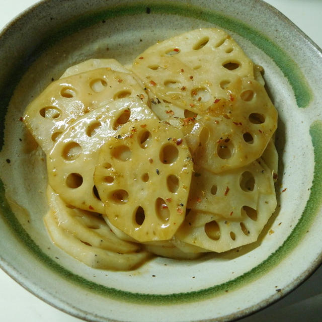 ピリ辛で減塩・レンコンのきんぴら☆スパイス大使☆