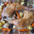 骨つき鶏もも肉と野菜の簡単ロースト