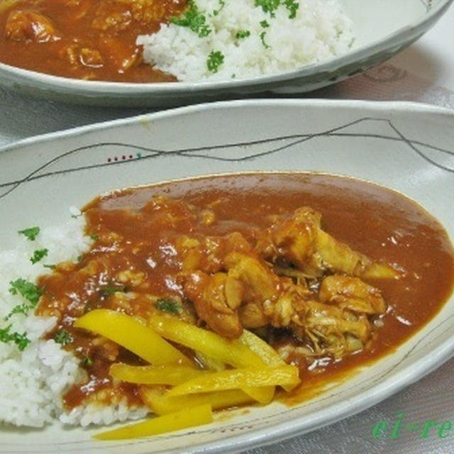 手作りトマトソースで～トマトチキンカレー♪＆つくれぽお礼