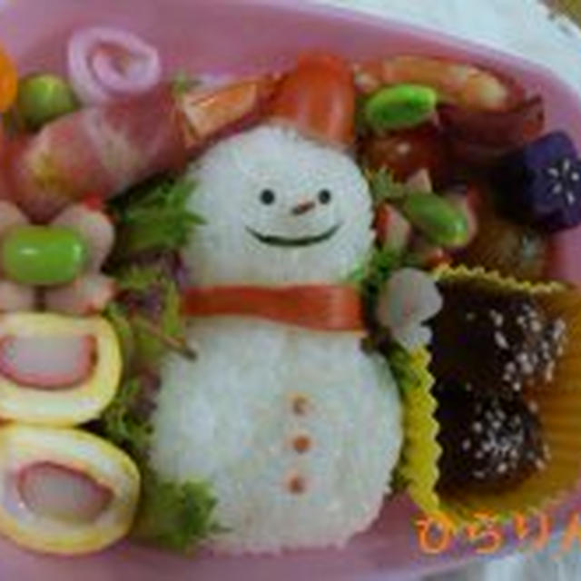 雪だるまのお弁当