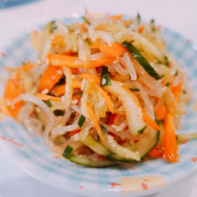 【レシピ】しらたきでヘルシー♡しらたきの中華風サラダ