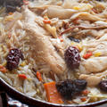 丸鶏の中華風スープ煮込み