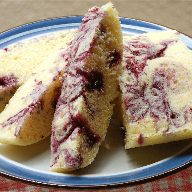 ワイルドブルーベリージャムのふんわり蒸しパン By Akkiさん レシピブログ 料理ブログのレシピ満載