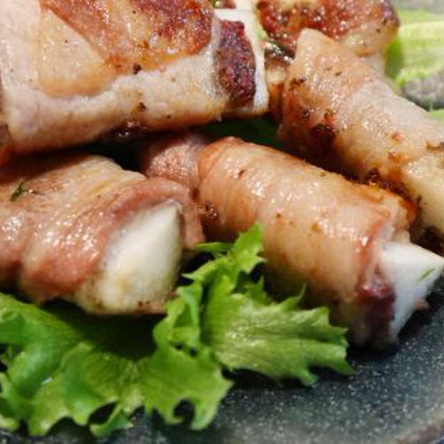 長芋のしそ梅豚肉巻きの簡単レシピ