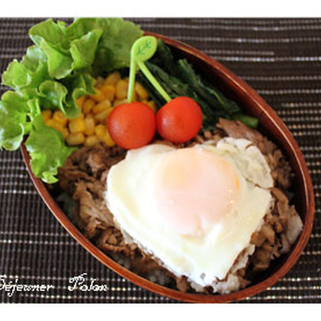 壊れかけたハート　牛丼弁当no.518☆