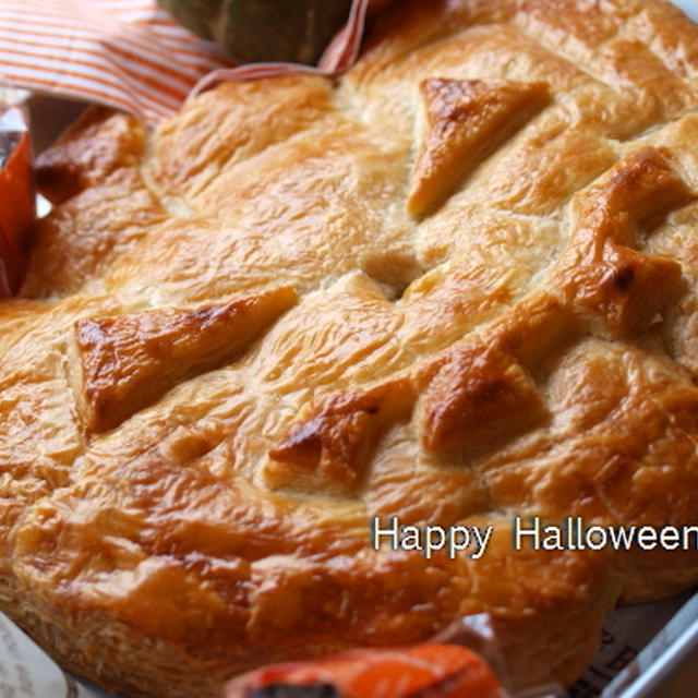 ハロウィンの巨大かぼちゃパイ