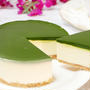抹茶の濃厚レアチーズケーキ