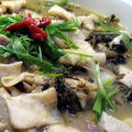 酸菜魚片湯│白菜漬けと白身魚のスープ