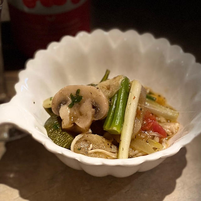 Ciambottaでツマミとパスタ