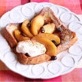 週末に食べたい『豆乳で作るフレンチトースト　りんごのキャラメリゼ添え』 by 河合　真由子さん