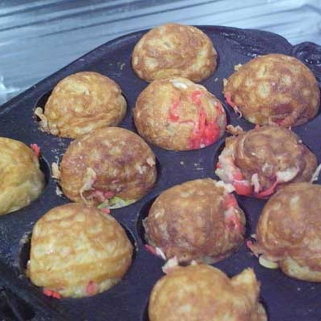 天ぷら粉でタコ焼き
