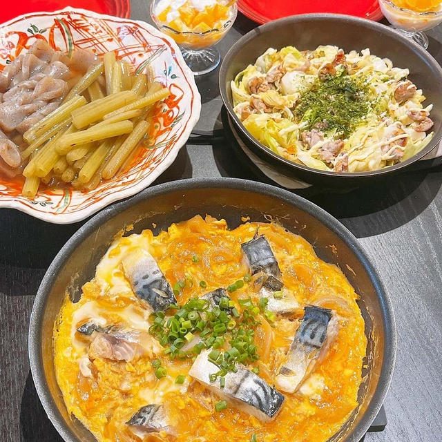 フキの煮物で和食ごはんです！！
