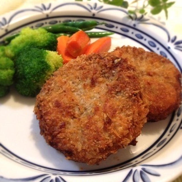 野菜たっぷり♪カレー風味のメンチカツ