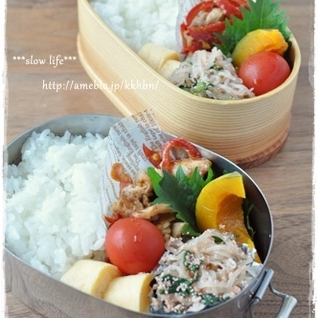 【青椒肉絲風弁当】