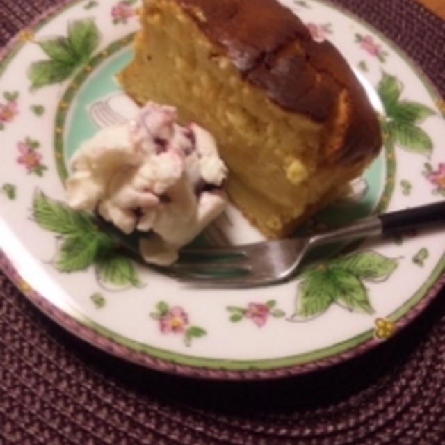塩糀チーズケーキ完成！