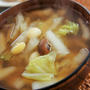 発芽大豆と白菜のお味噌汁( ´∀｀ )
出汁は昆布といりこ