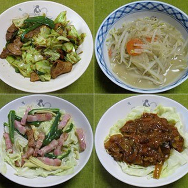 ちゃんと炒めた回鍋肉は美味：野菜食日記[487]-[490]