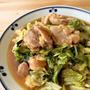キャベツと鶏もも肉のにんにく醤油炒め