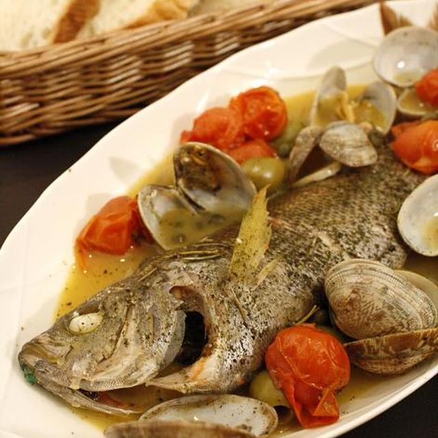 イタリアン いさきのアクアパッツア 白身魚のあさりとトマトの魚介味 By ゆうままさん レシピブログ 料理ブログのレシピ満載