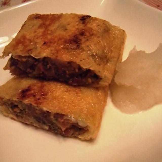 鯵なめろうの揚げ焼き