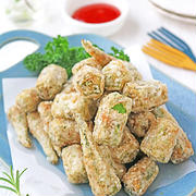 青のりが爽やか♪野菜１つで簡単！外パリッ中とろりフライドオクラ