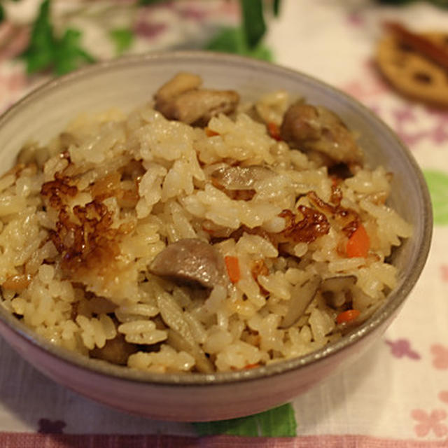 めちゃウマ！！鶏とごぼうの炊き込みご飯