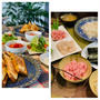 昨日の食事はホットサンドや手巻き寿司でちょっと手抜き、楽ちんな食事の支度でした!!