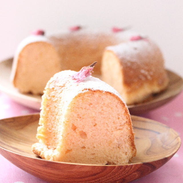 桜のパウンドケーキ　レシピ