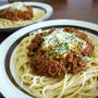 昔ながらの基本のミートソーススパゲティ♪