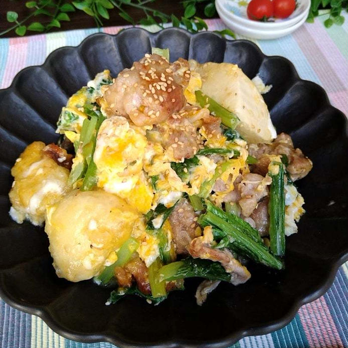 簡単でおいしい！「小松菜の卵とじ」人気レシピ30選の画像