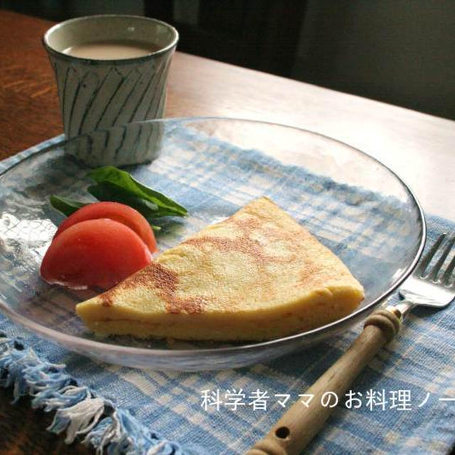 チーズケーキのようなクリチパンケーキで朝ごはん☆