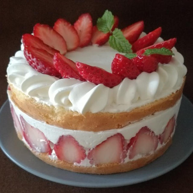 今日のケーキはこんな感じ♪