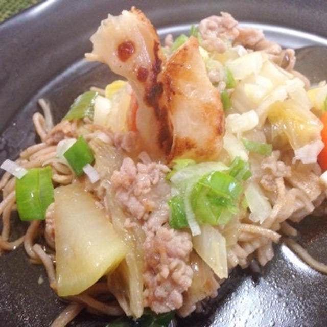 あんかけ焼きお蕎麦