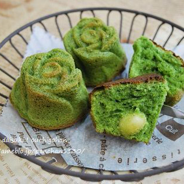 混ぜるだけ！抹茶のマドレーヌ