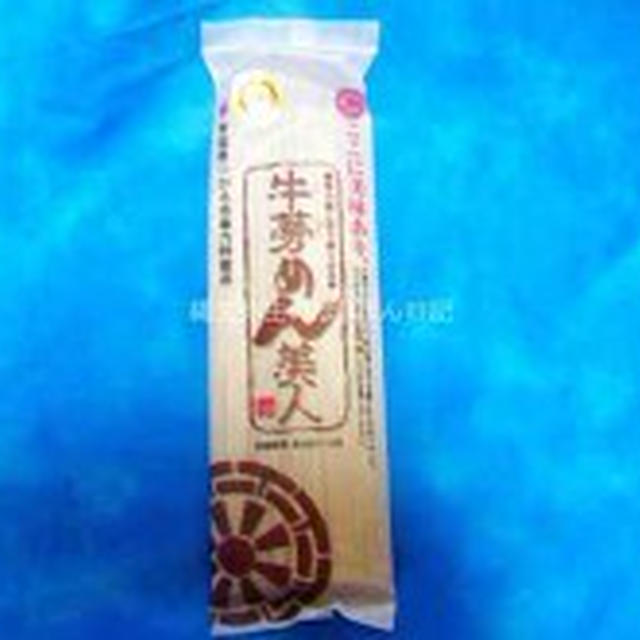 牛蒡めん美人　を食べました　青森のアンテナショップで買った乾めん　