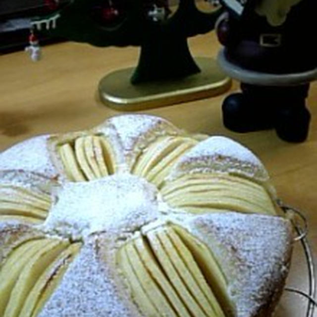 りんごケーキ 焼きました