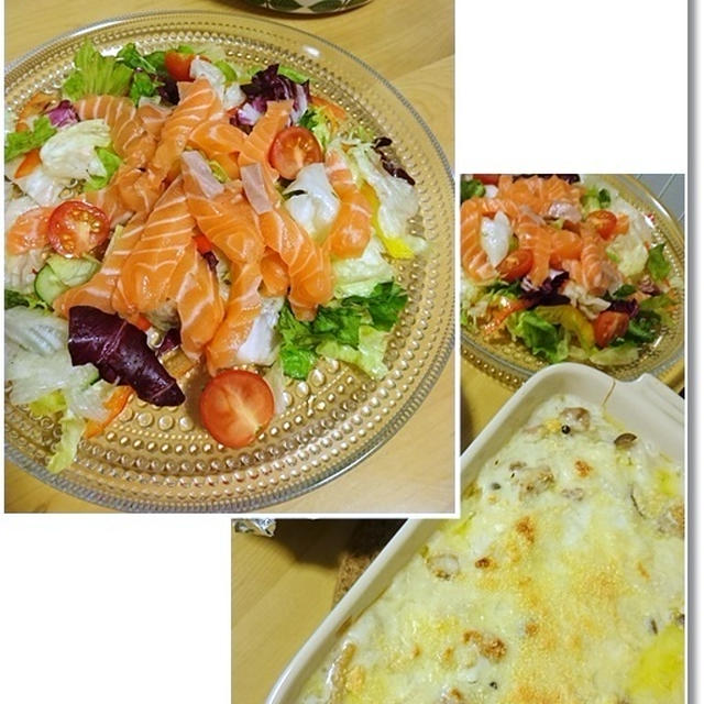 我が家のクリスマスディナー☆ダンナさん食堂☆とクリスマスケーキ