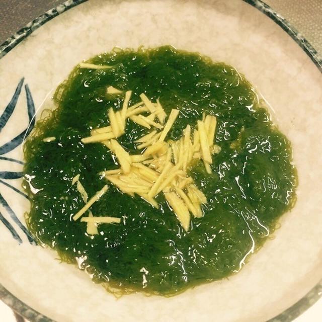 お久しぶり〜(*^_^*) は、ほど塩レシピ♪「もずく酢」