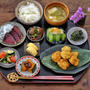 カレー風味の豆腐チキンナゲットの献立。