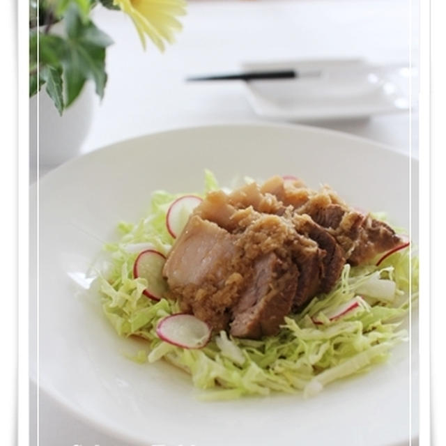 豚バラ肉の、たっぷり生姜煮