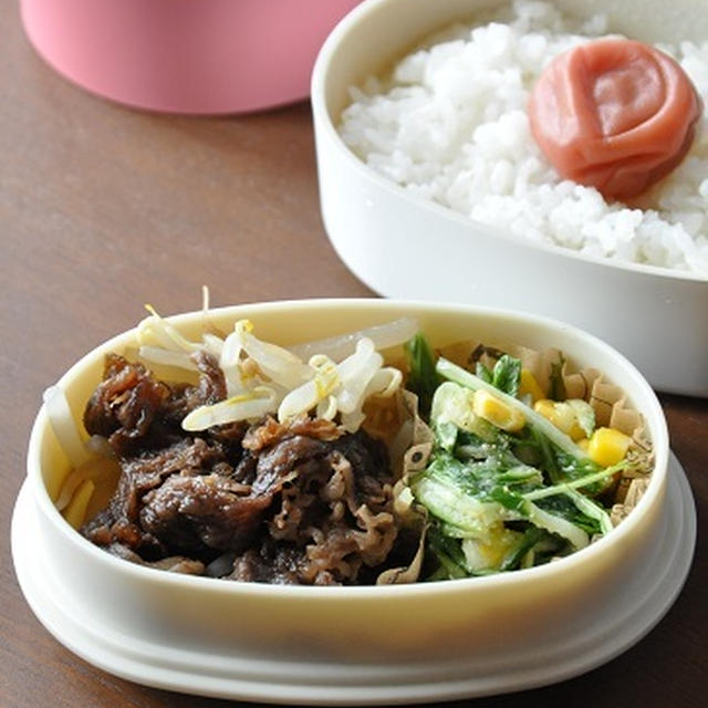 甘辛味でごはんがススム！牛肉の甘辛炒めのお弁当
